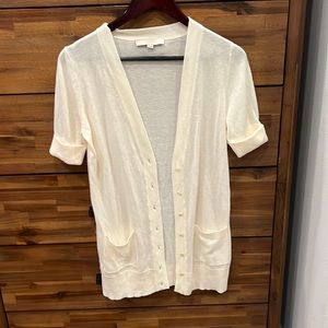 Cream size small cardigan sweater